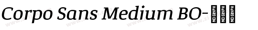 Corpo Sans Medium BO字体转换